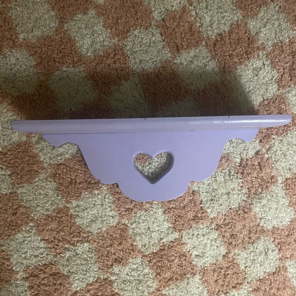 Vintage heart shelf